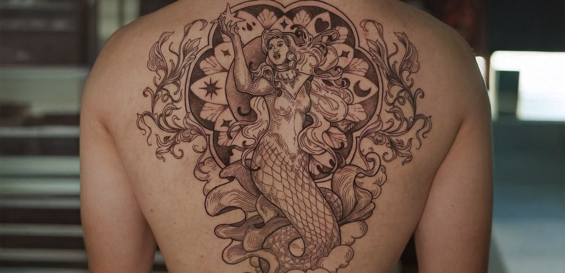 Dani Gil en Expo Wanka Tattoo 2024: tatuaje blackwork y estilo grabado en Perú